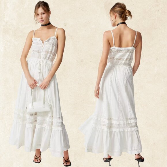 UO Antoinette Lace-Inset Maxi Dress - Picture 3 of 4